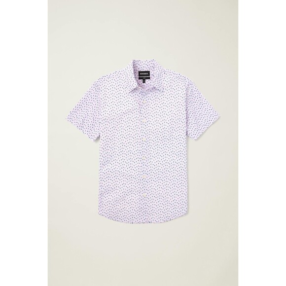 Bonobos Riviera Short Sleeve Men's Shirt Buttondown Standard Fit Short L 283421